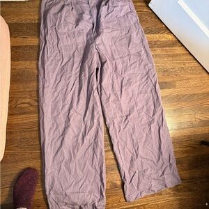 Madewell Lilac Harlow wide leg pant